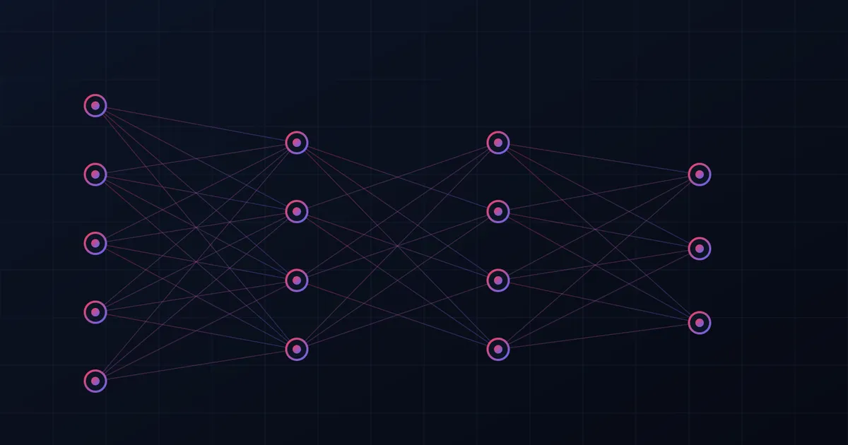 Abstract illustration of an AI network