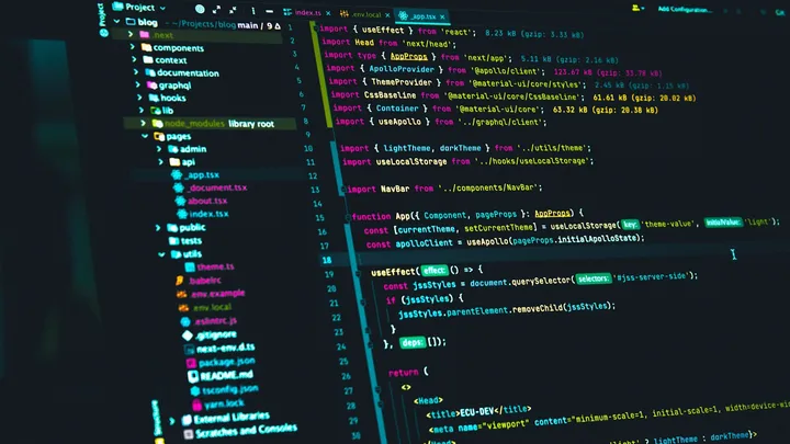 Dark-themed code editor showing JavaScript