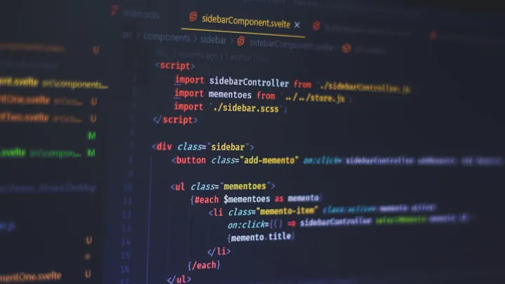 Code editor showing structured query language code