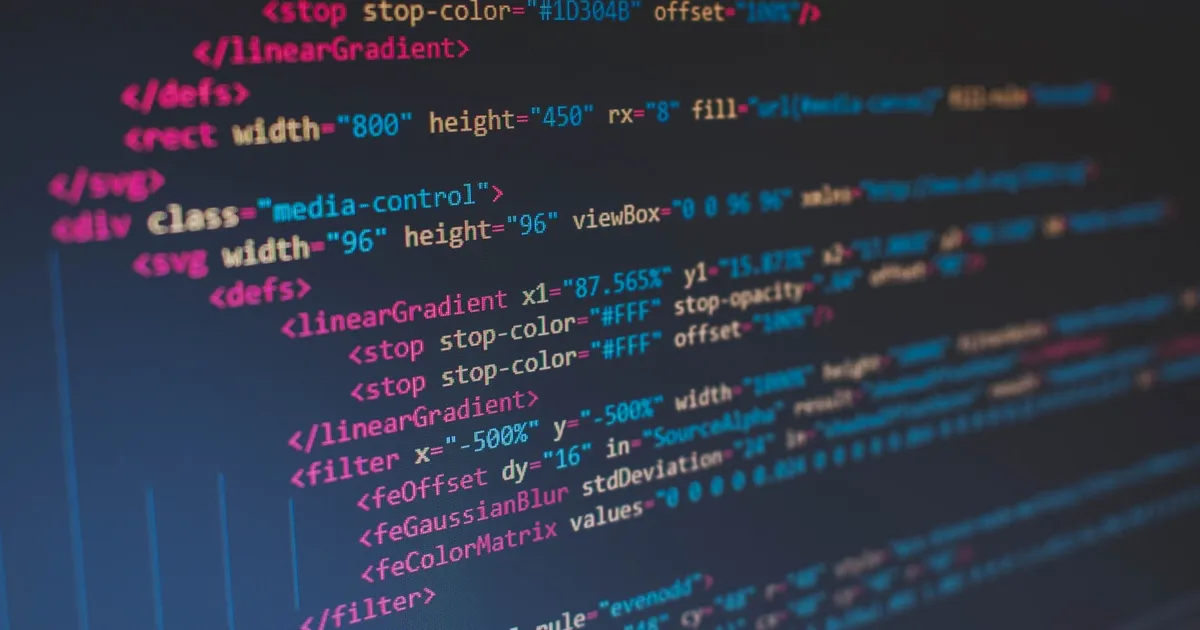 A close-up of CSS code on a screen