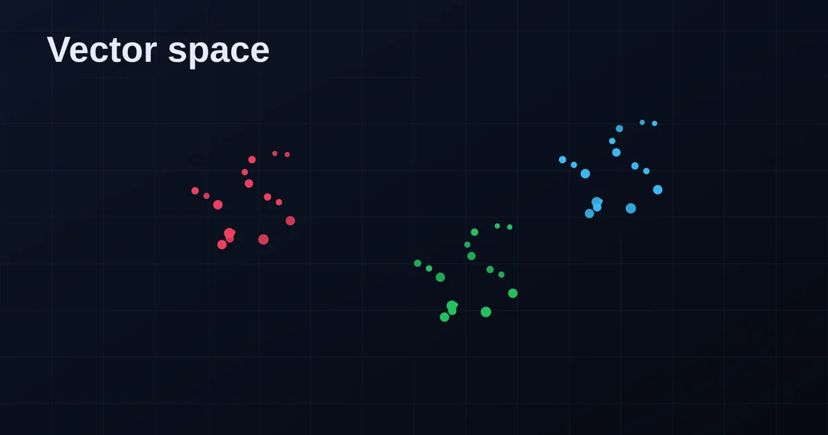 Abstract illustration of scattered data points