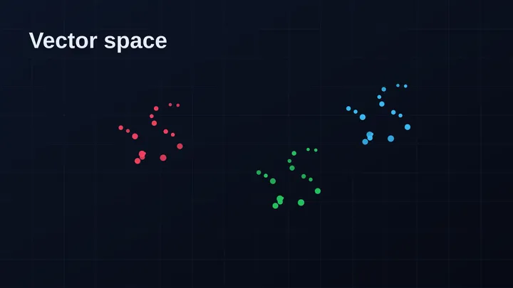 Abstract illustration of scattered data points