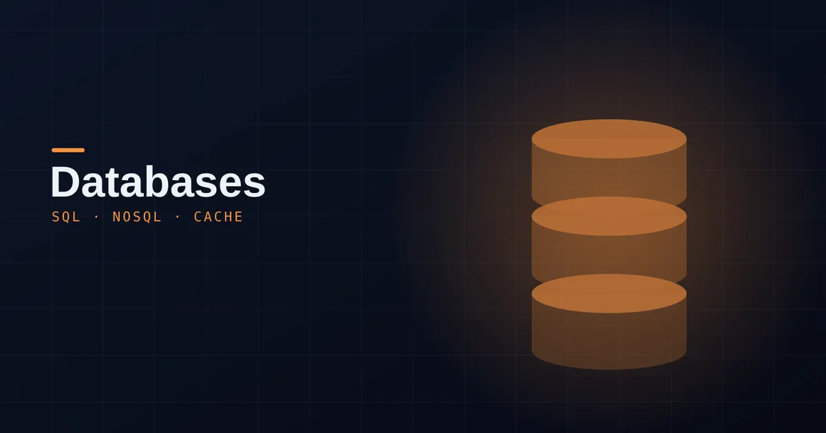Stylized database tables and columns rendered as glowing structured data blocks