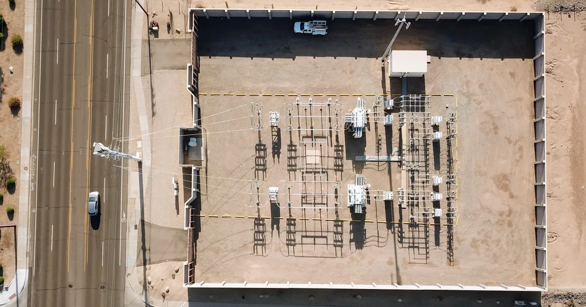 A data center server aisle