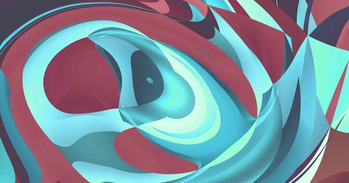 An abstract swirl of generated color, representing large language models trained on vast amounts of text