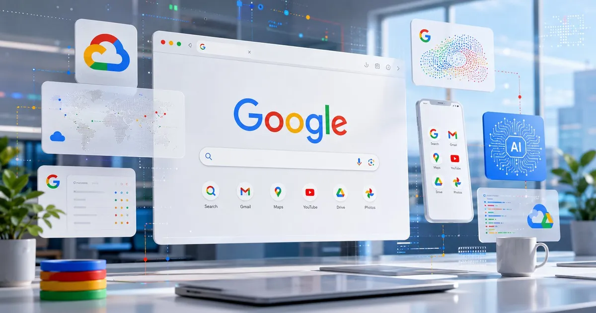 A Google AI-powered search interface displayed on a screen