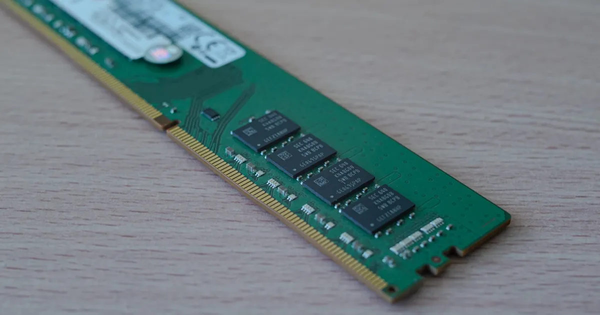 A stick of computer memory